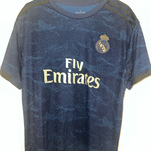 Adidas Kids Real Madrid Navy Shirt - Picture 1 of 3